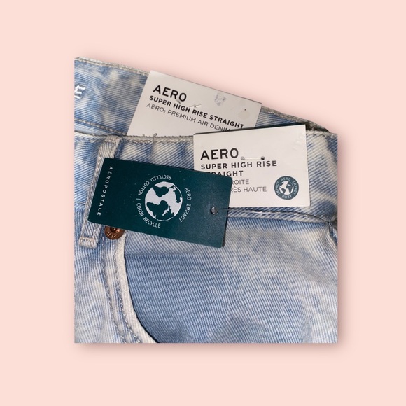 AEROPOSTALE Super high rise straight denim jeans With tags attached. - Picture 3 of 3